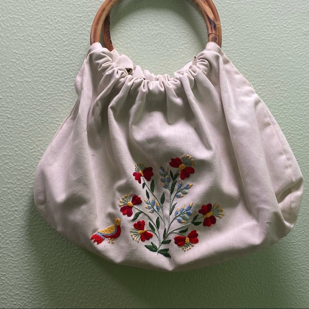 Handmade embroidered double sided bag - Picture 2 of 7